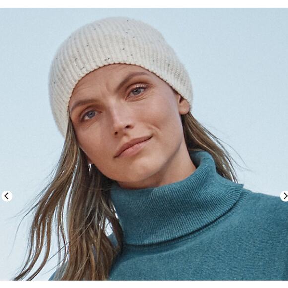 Garnet Hill Oversized Turtleneck Sweater Size M Merino Wool Cashmere QuietLuxury - Picture 11 of 16